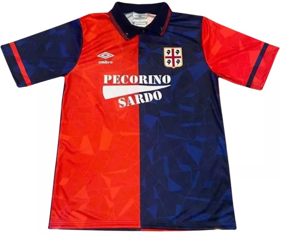 Camisa retro Umbro Cagliari 1991 1992 I jogador